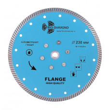Диск алмазный отрезной 230*м14 Турбо с фланцем