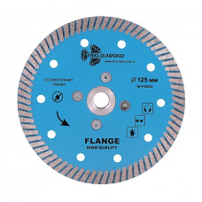 Диск алмазный отрезной 125*м14 Турбо с фланцем